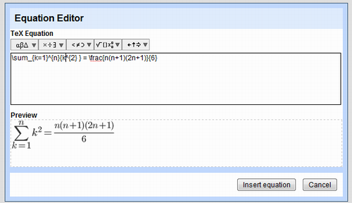 strikethrough google docs in equation