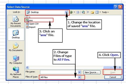 Select data Source